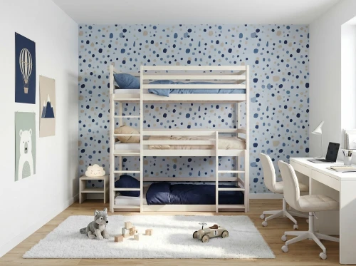 TED 90x200 katoen stapelbed Lano Meubels