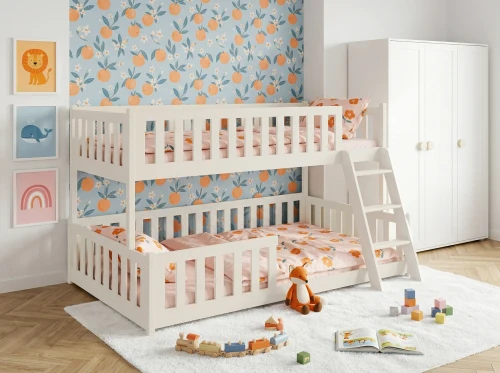 NICE 90x200/120x200 katoen stapelbed met breder ligvlak Lano Meubels