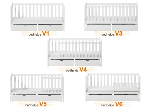 ALICJA 90x200 grafiet eenpersoons kinderbed Lano Meubels