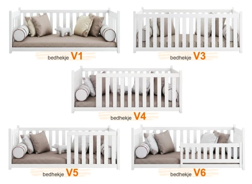 CONCEPT 90x180 roze Montessori vloerbed voor kinderen Lano Meubels