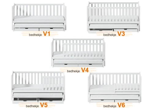 KAJA 90x200 grenen uitschuifbaar tweepersoonsbed Lano Meubels