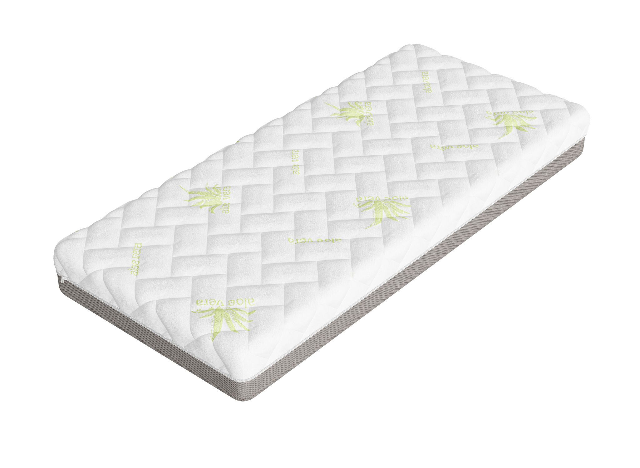 FITTED 80x180 middelhard 13 cm aloë met visco-schuim matras Lano Meubels